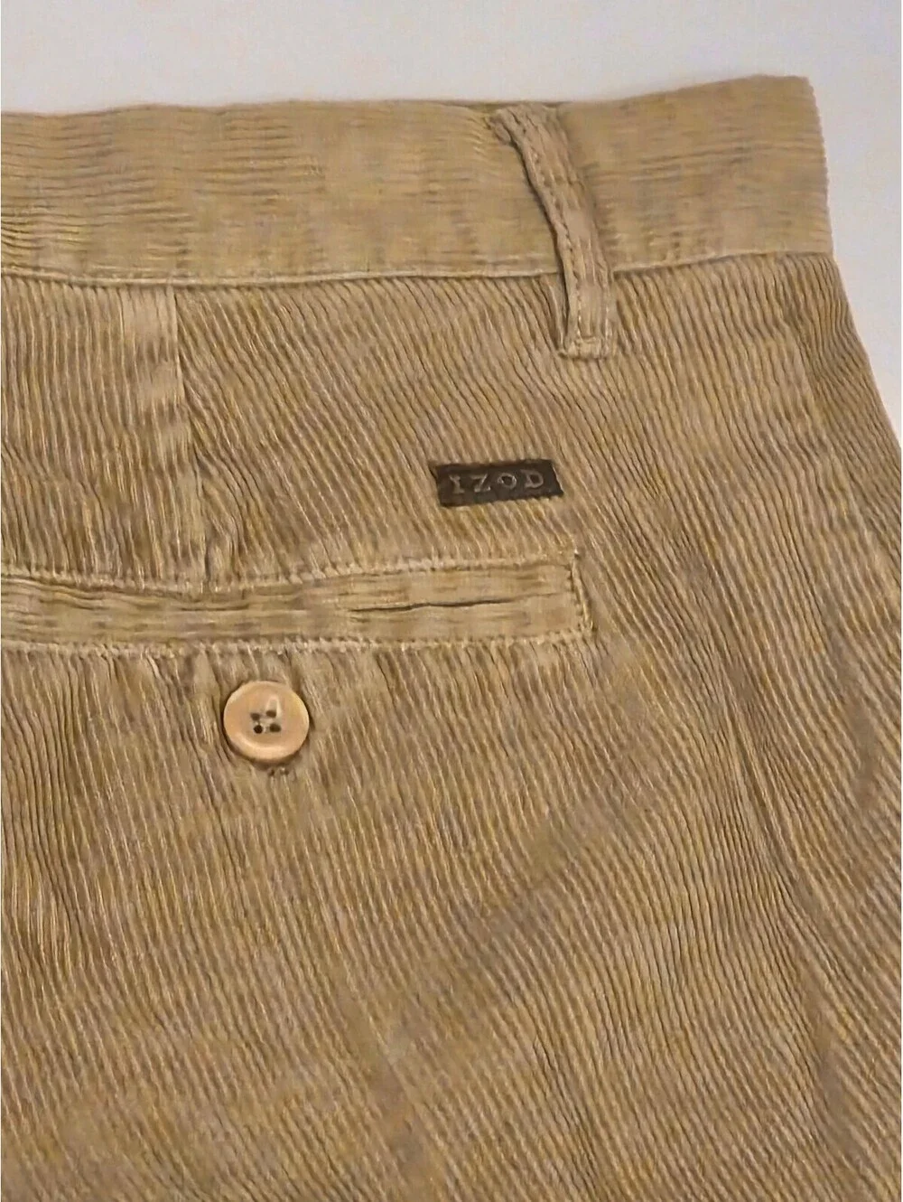 IZOD Men's Beige Corduroy Pants Size 36/34